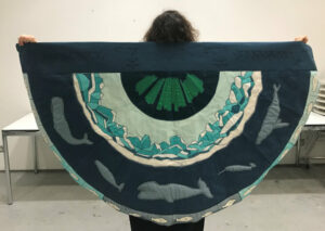 Whaler cloak Arctic side