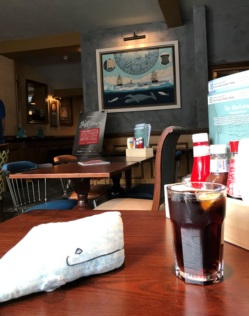 Having a drink overlooking my work